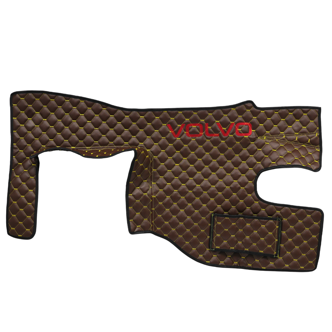 Килимок Екошкіра VOLVO FH 2003-2013; АКПП, коричневий АСП (з вишивкою) Килимок Екошкіра VOLVO FH 2003-2013; АКПП, коричневий АСП (з вишивкою)