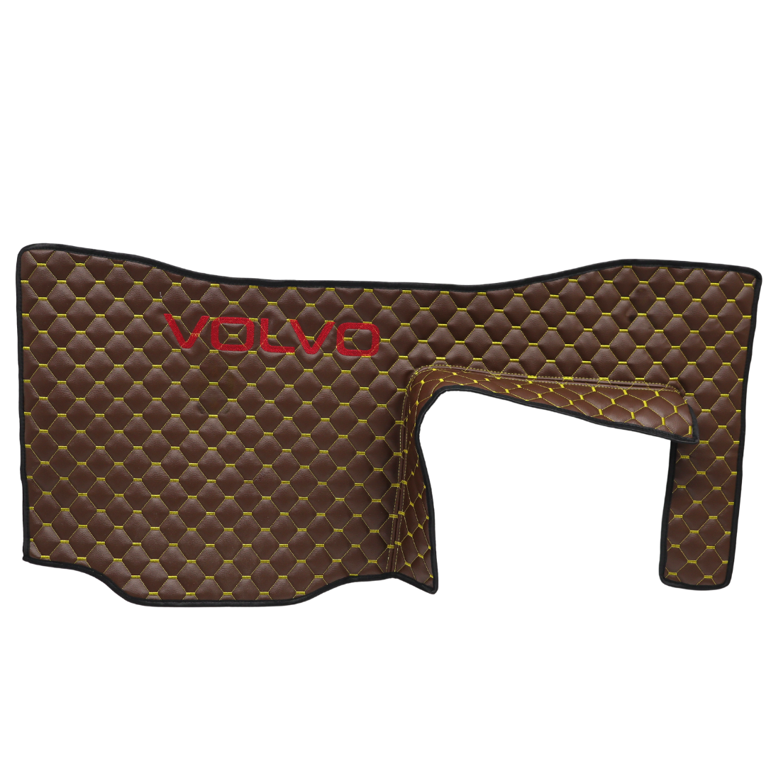 Килимок Екошкіра VOLVO FH 2003-2013; АКПП, коричневий АСП (з вишивкою) Килимок Екошкіра VOLVO FH 2003-2013; АКПП, коричневий АСП (з вишивкою)