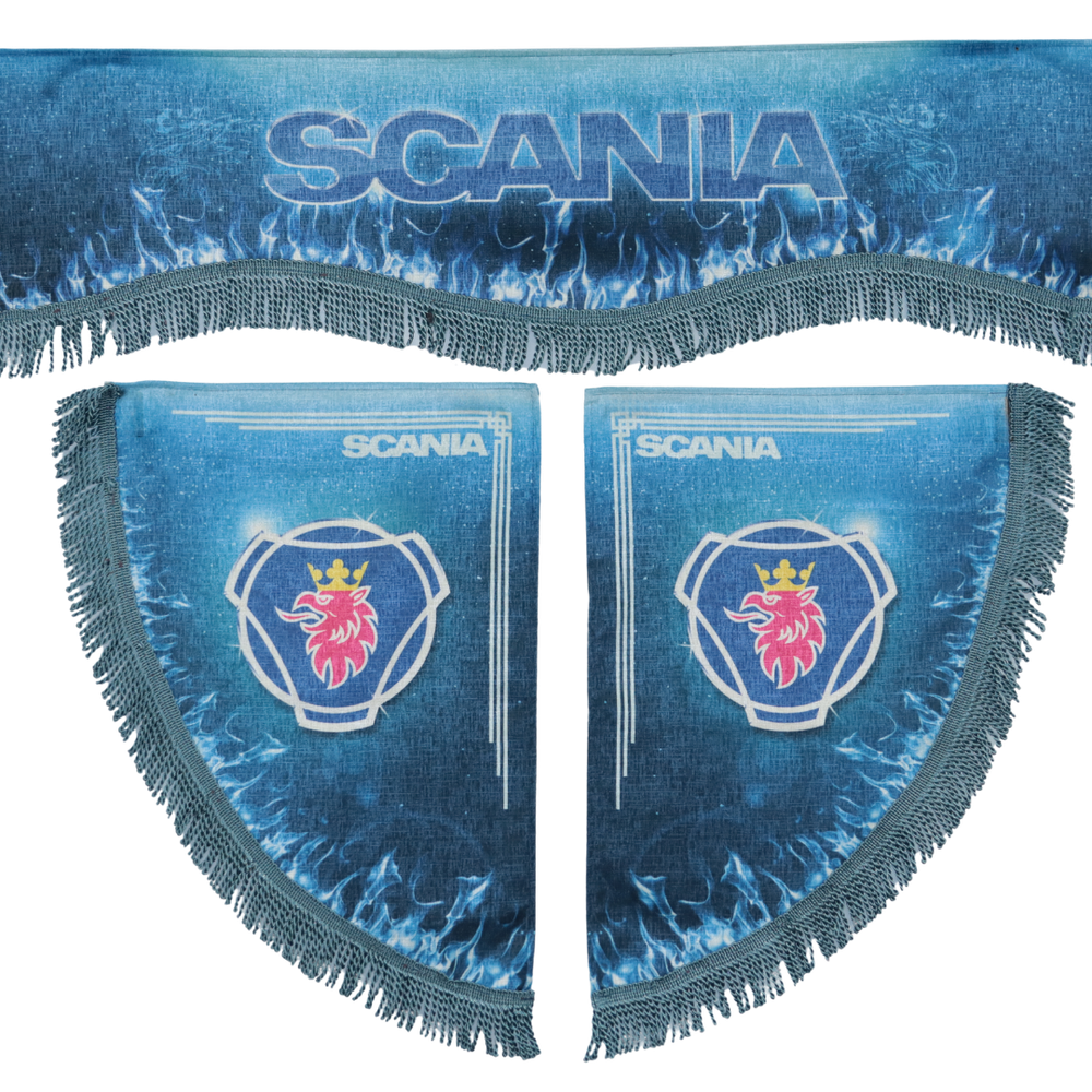 Шторка комп. SCANIA синяя