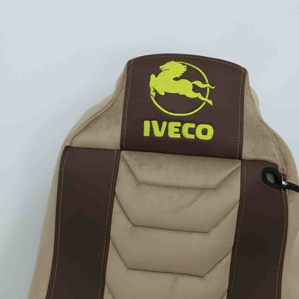 Чехол на сиденья Chess IVECO STRALIS  с2003,  E-CARGO,TRAKKER с 2008, коричн.