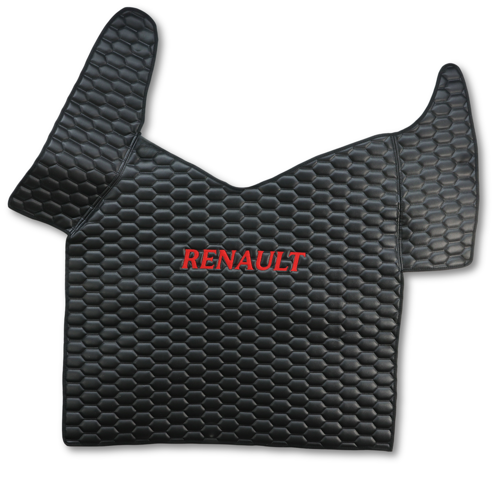 Коврик Экокожа RENAULT T з 2014; АКПП, черный, вышивка, АСП