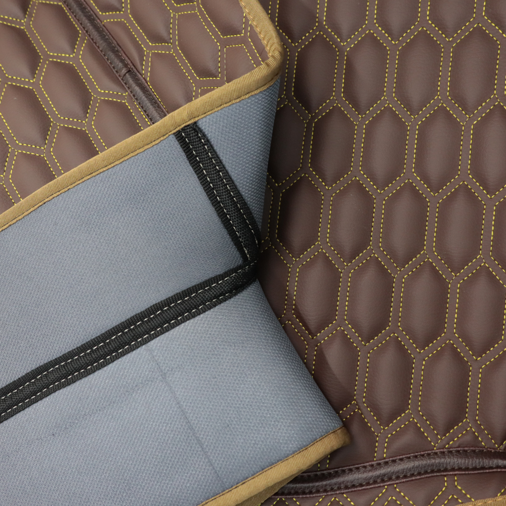 Килимок 3D Екошкіра VOLVO FH 2014-2024; АКПП, коричневий Килимок 3D Екошкіра VOLVO FH 2014-2024; АКПП, коричневий