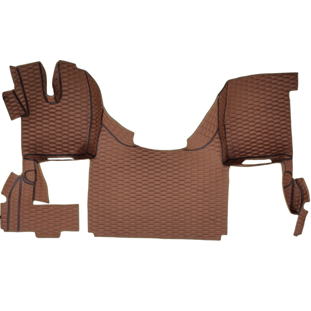 Килимок 3D Екошкіра DAF XF106 з 2013; АКПП, коричневий, Килимок 3D Екошкіра DAF XF106 з 2013; АКПП, коричневий,