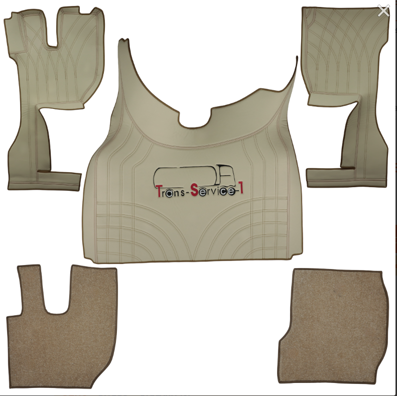 Килимок 3D Екошкіра та ворсовий ковролін Volvo FH Euro 6 з 2014; АКПП; бежевий Килимок 3D Екошкіра та ворсовий ковролін Volvo FH Euro 6 з 2014; АКПП; бежевий