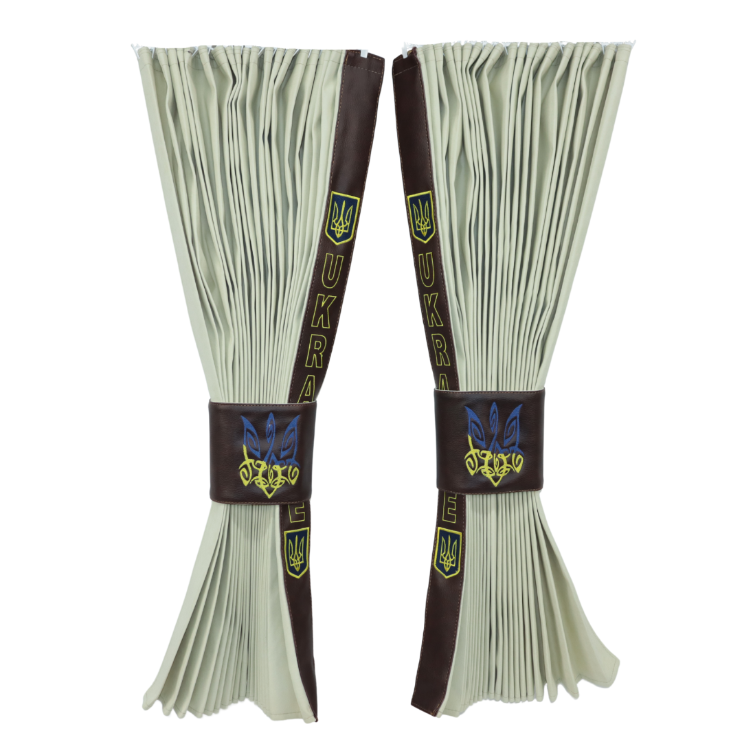 Штори Рогожка "Bow Folds" UKRAINE нічні бежеві Штори Рогожка "Bow Folds" UKRAINE нічні бежеві