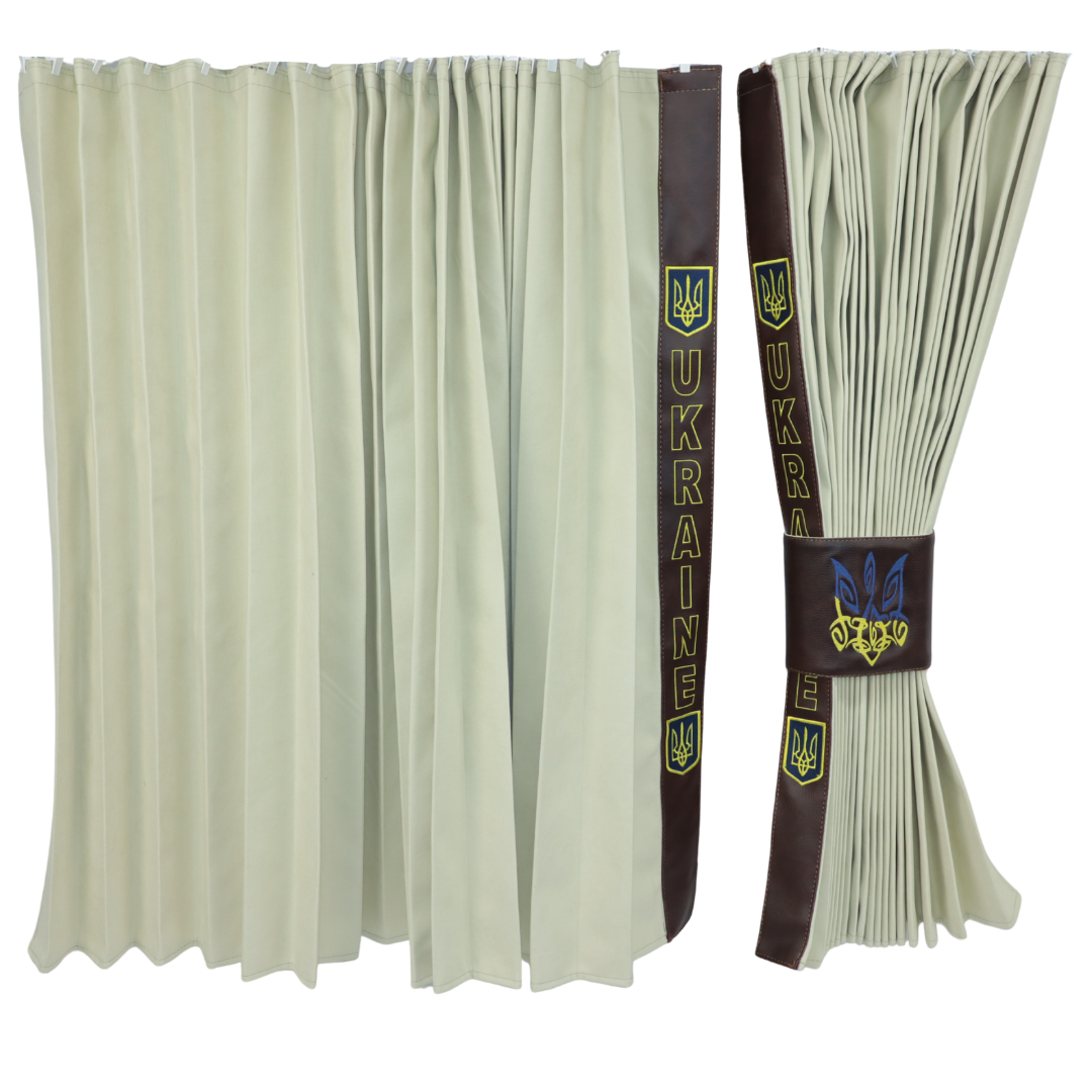 Штори Рогожка "Bow Folds" UKRAINE нічні бежеві Штори Рогожка "Bow Folds" UKRAINE нічні бежеві