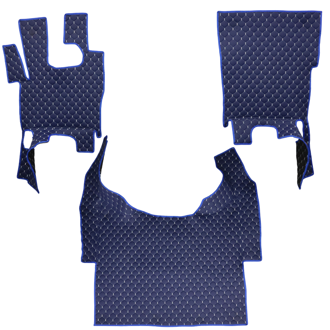 Коврик Экокожа DAF XF105 2005-2013; АКПП, синий перфорация, АСП Коврик Экокожа DAF XF105 2005-2013; АКПП, синий перфорация, АСП