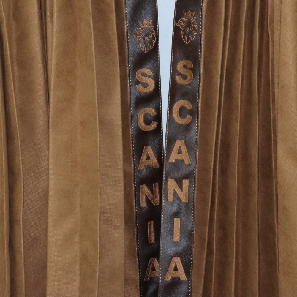 Штори Рогожка "Bow Folds" SCANIA нічні коричневі Штори Рогожка "Bow Folds" SCANIA нічні коричневі