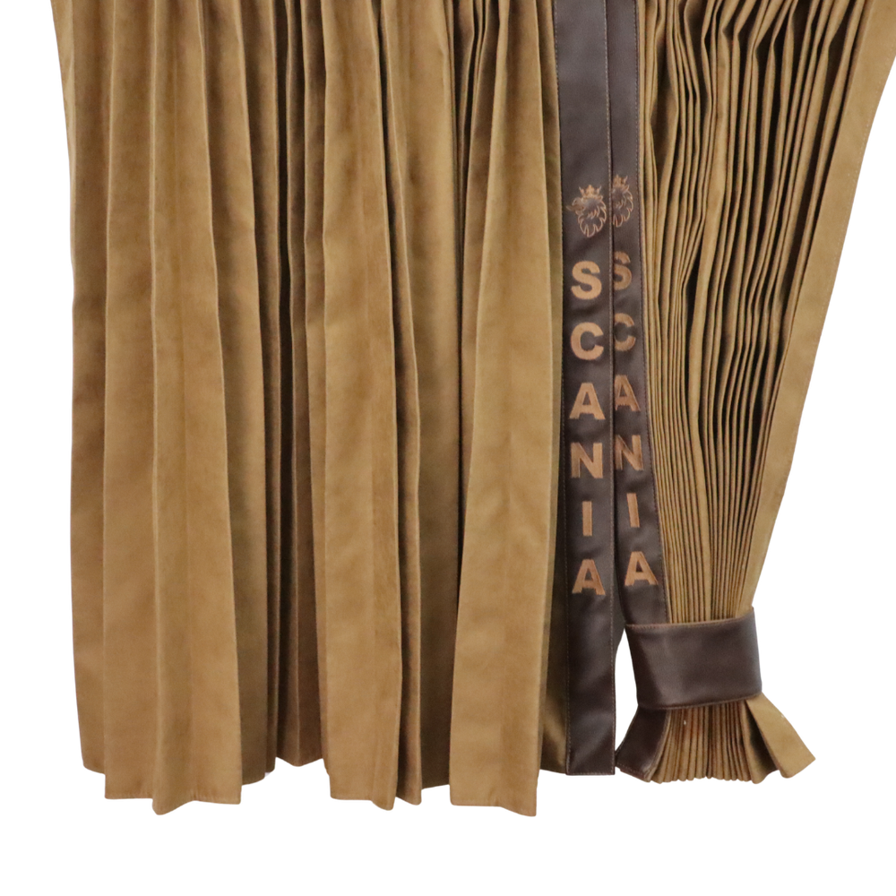 Штори Рогожка "Bow Folds" SCANIA нічні коричневі Штори Рогожка "Bow Folds" SCANIA нічні коричневі