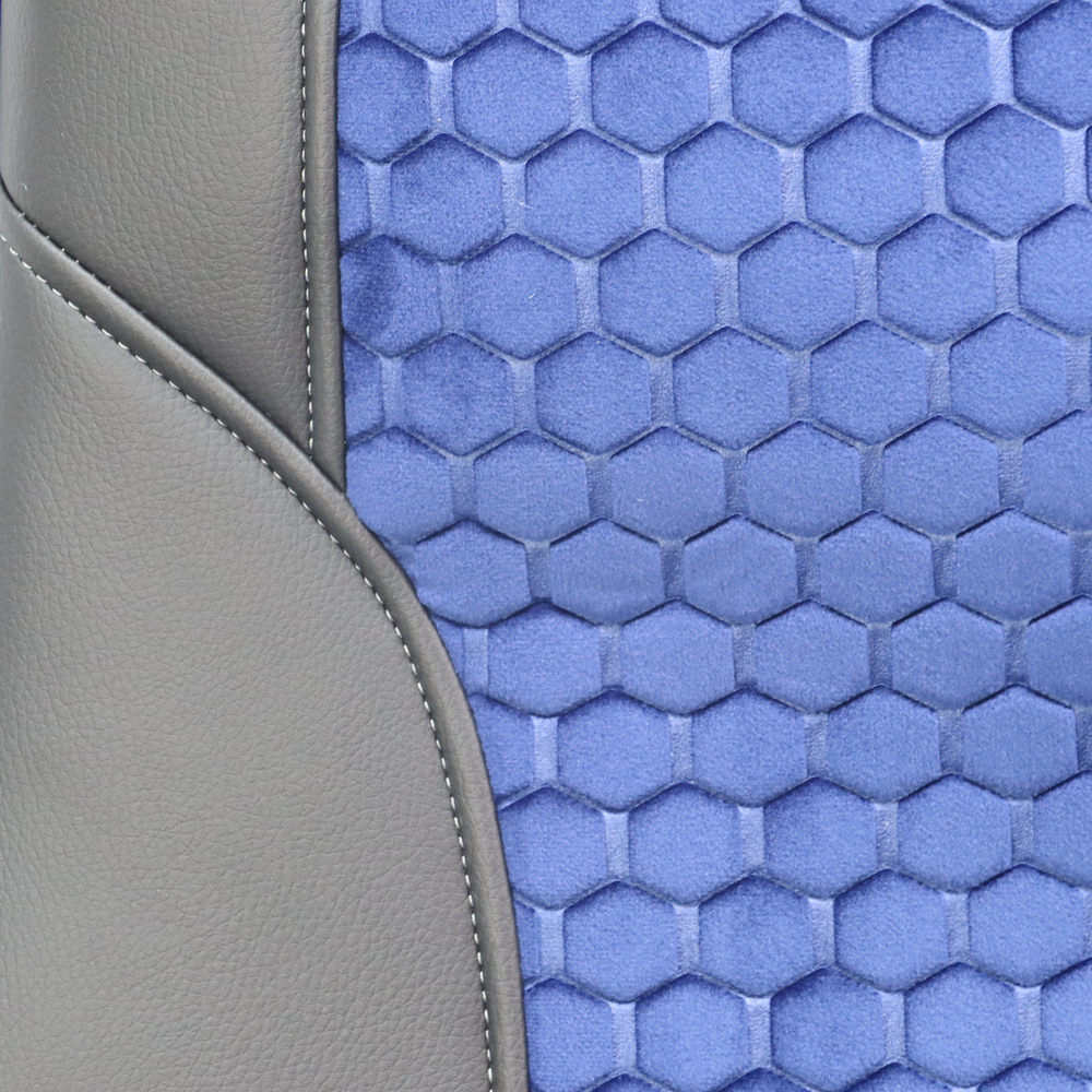 Чехол на сиденья Renault Magnum, трасформер пассажирское сидение, синий Чехол на сиденья Renault Magnum, трасформер пассажирское сидение, синий