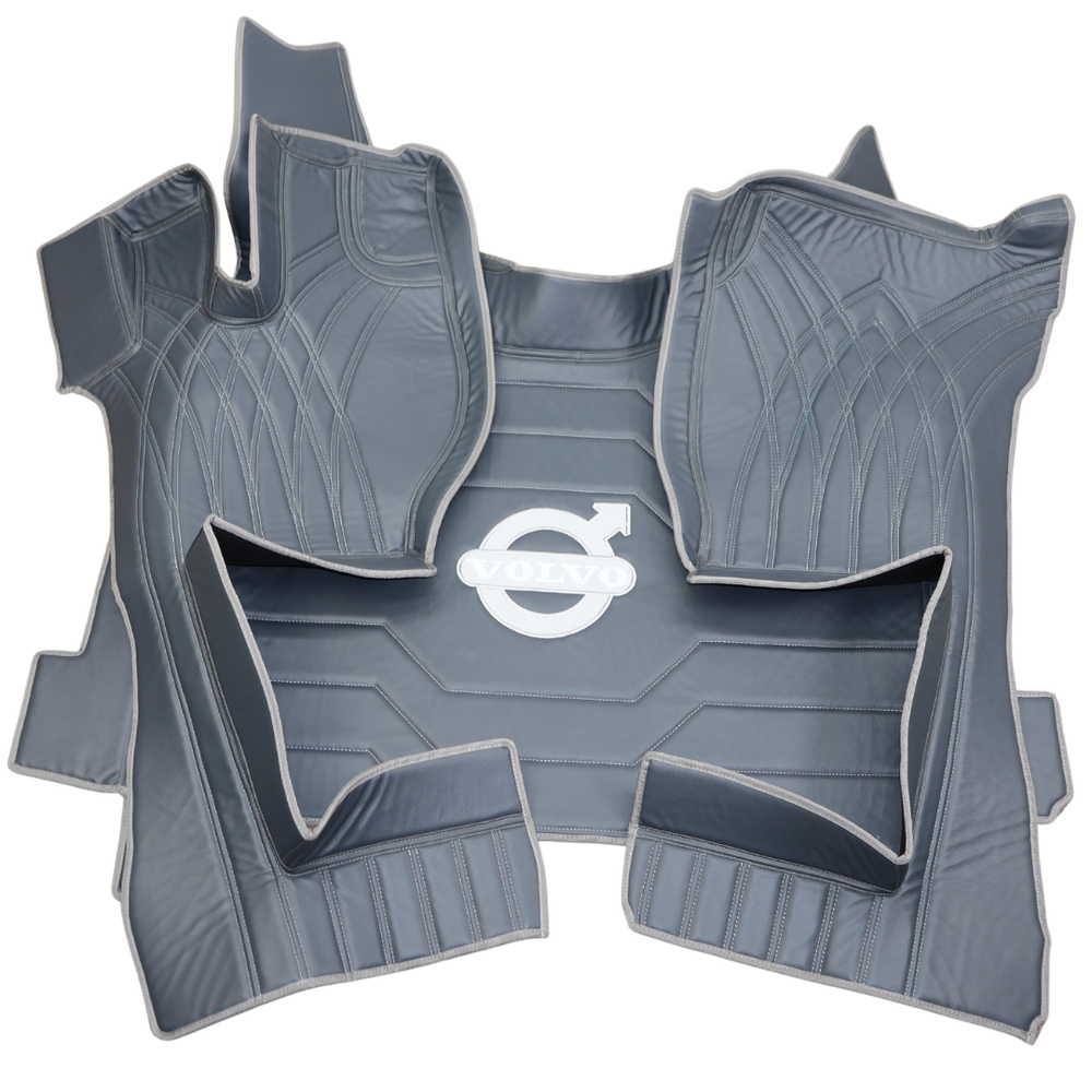 Коврик 3D Экокожа VOLVO FH 2003-2013; АКПП, серый