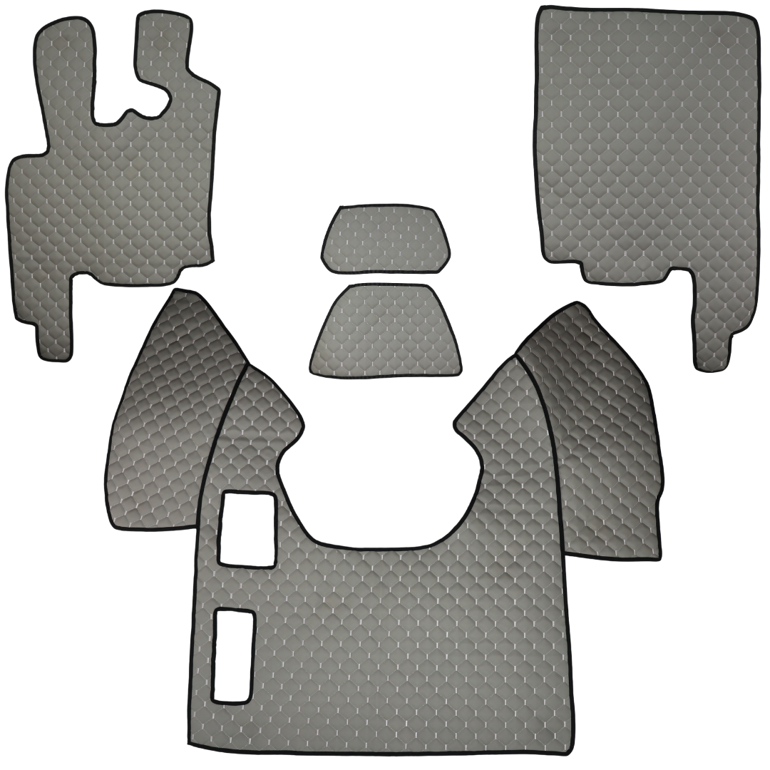 Килимок Екошкіра DAF XF95 1997-2005; МКПП, сірий, АСП Килимок Екошкіра DAF XF95 1997-2005; МКПП, сірий, АСП