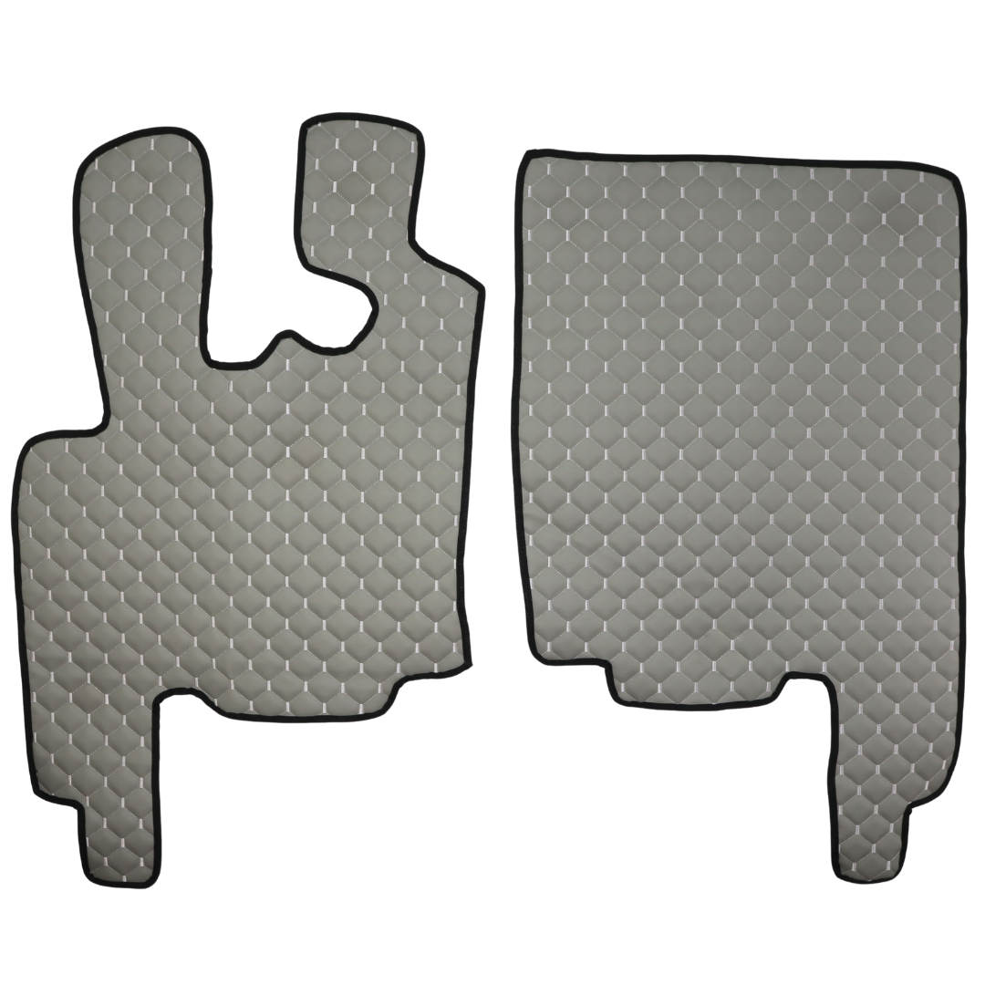 Килимок Екошкіра DAF XF95 1997-2005; МКПП, сірий, АСП Килимок Екошкіра DAF XF95 1997-2005; МКПП, сірий, АСП