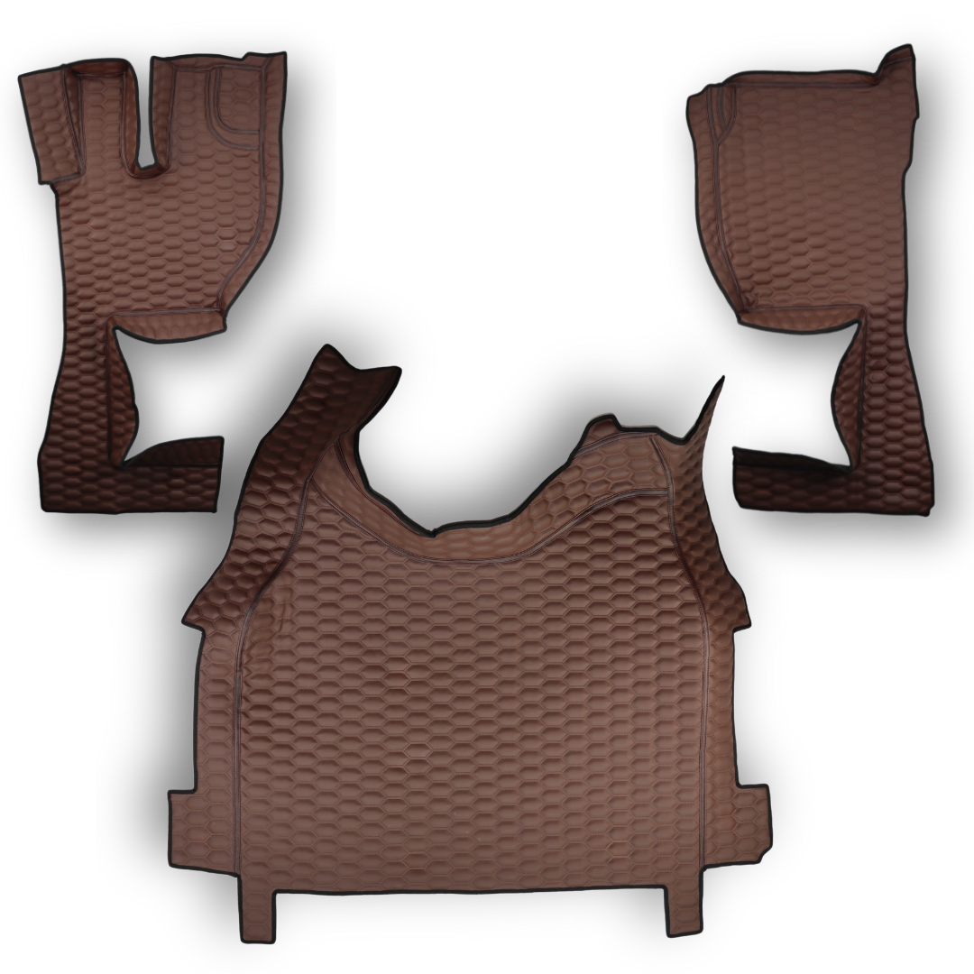 Коврик 3D Экокожа Volvo FH Euro 5; АКПП; коричневый Коврик 3D Экокожа Volvo FH Euro 5; АКПП; коричневый