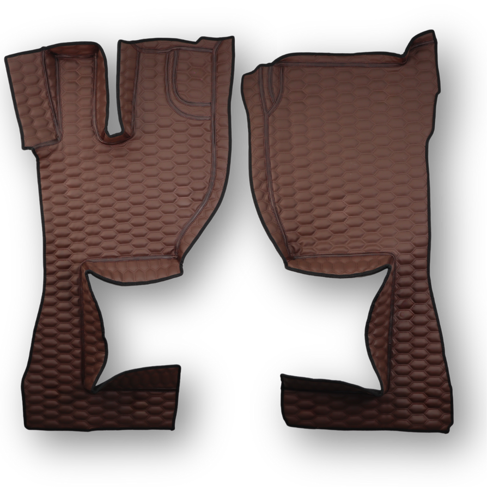 Коврик 3D Экокожа Volvo FH Euro 5; АКПП; коричневый Коврик 3D Экокожа Volvo FH Euro 5; АКПП; коричневый