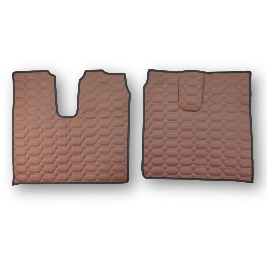 Килимок Екошкіра MAN TGX 2018-2020; 2ящ., АКПП, коричневий, АСП