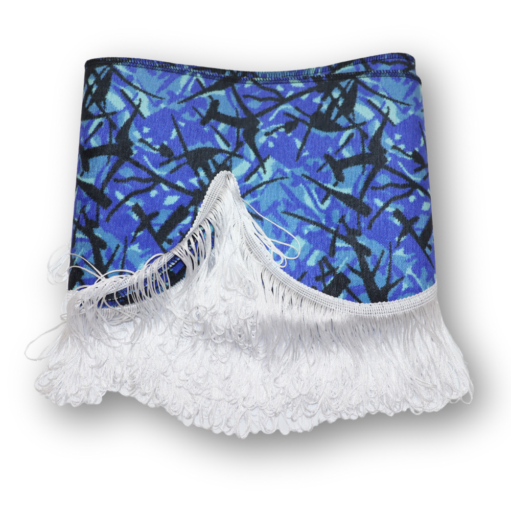 Шторка Шенил "Holland" лоб синяя 2-х сторонняя