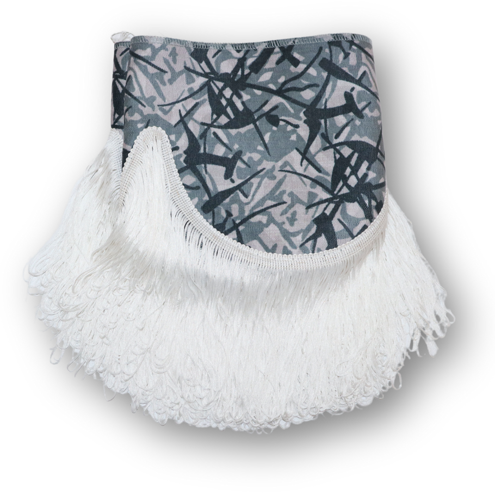 Шторка Шенил "Holland" лоб серая 2-х сторонняя