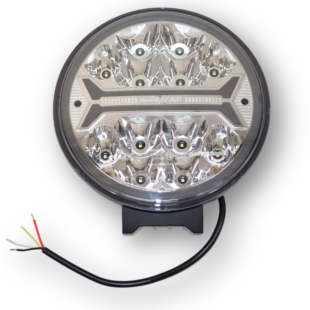 Фара универсальная дальний свет круглая LED 12-30 V