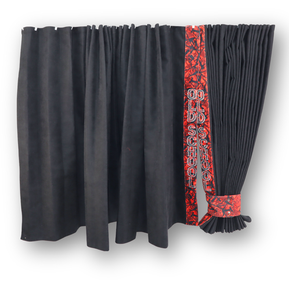 Шторы Рогожка "Bow Folds" OLD SCHOOL ночные черные 2х сторонние Шторы Рогожка "Bow Folds" OLD SCHOOL ночные черные 2х сторонние