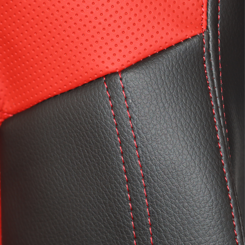 Чехол на сиденья MAN TGX,TGA,TGL,TGM,TGS; (2017) 1 ремень водитель, красная перфор кожа - бока черная Чехол на сиденья MAN TGX,TGA,TGL,TGM,TGS; (2017) 1 ремень водитель, красная перфор кожа - бока черная