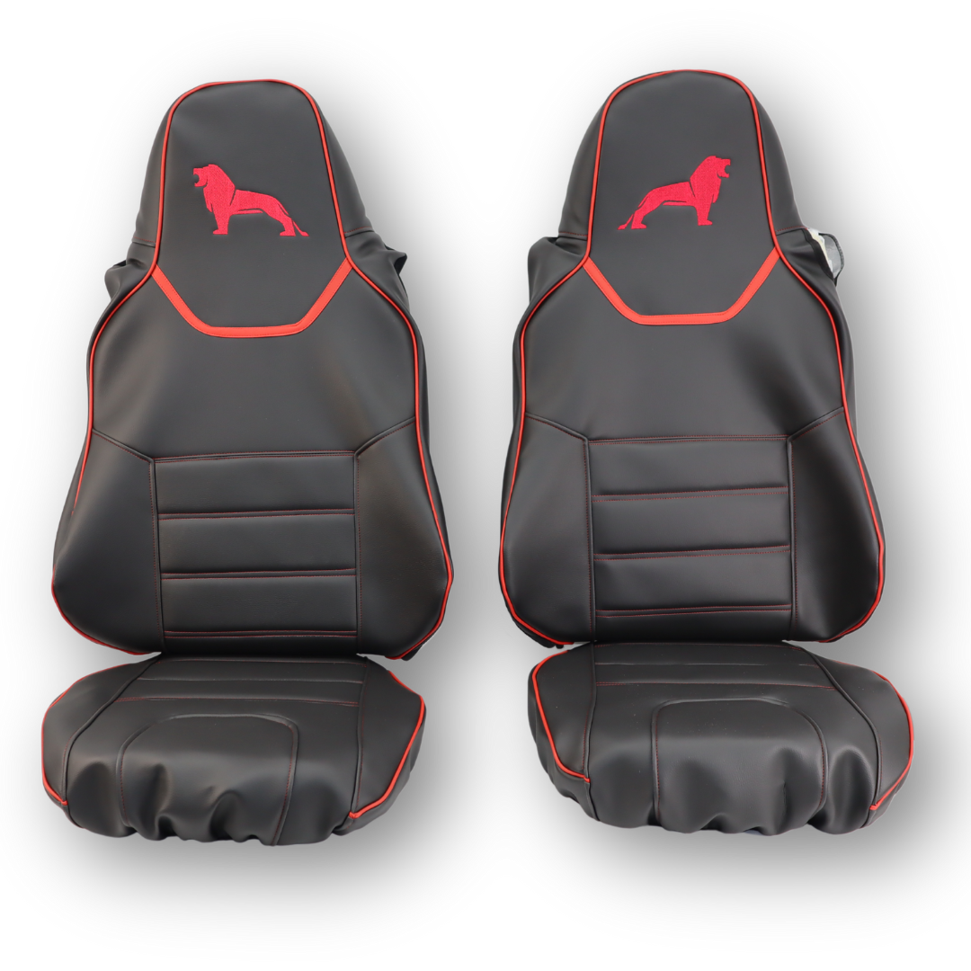 Чехол на сиденья MAN TGX,TGX,TGA,TGL,TGM,TGS; (2017) 1 ремень водитель, черный