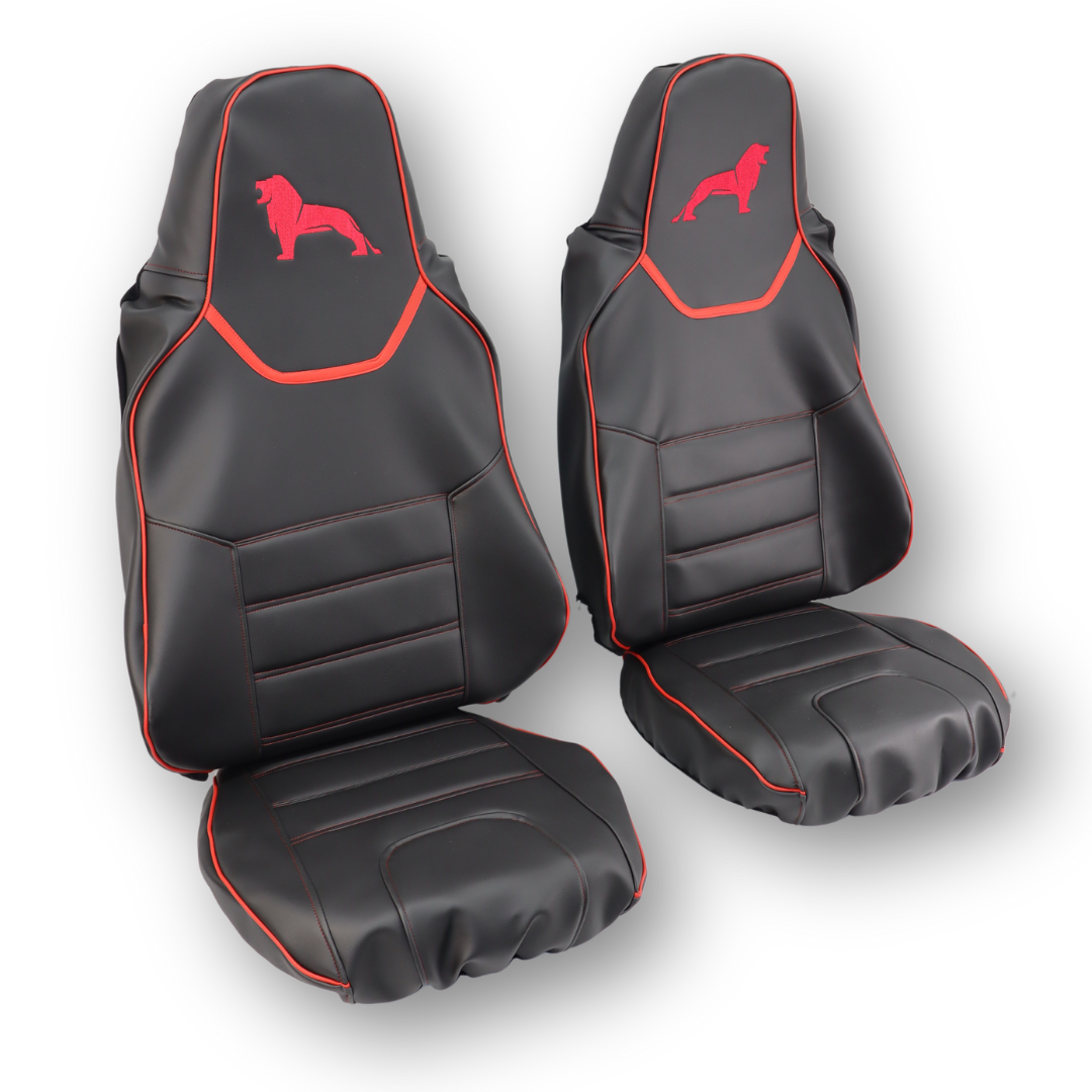 Чехол на сиденья MAN TGX,TGX,TGA,TGL,TGM,TGS; (2017) 1 ремень водитель, черный