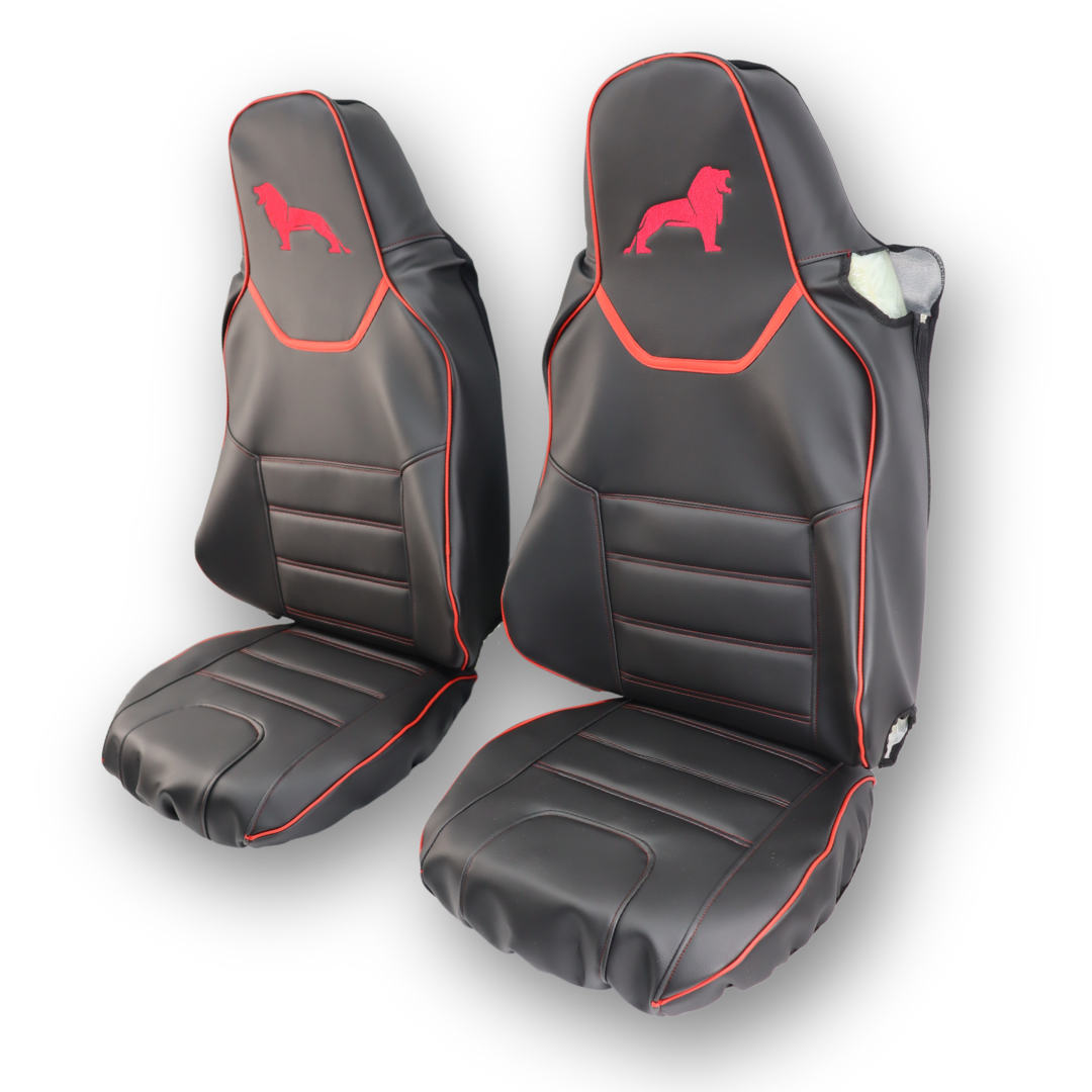 Чехол на сиденья MAN TGX,TGX,TGA,TGL,TGM,TGS; (2017) 1 ремень водитель, черный