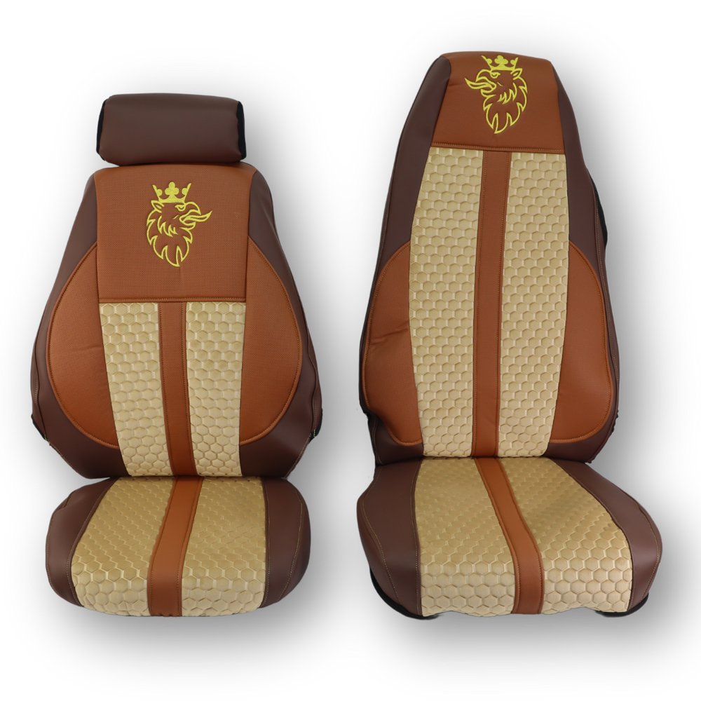 Чехол на сиденья Enterprise SCANIA R,G,P (2004-2017) водит. пилот - пасс. складное, бежевый Чехол на сиденья Enterprise SCANIA R,G,P (2004-2017) водит. пилот - пасс. складное, бежевый