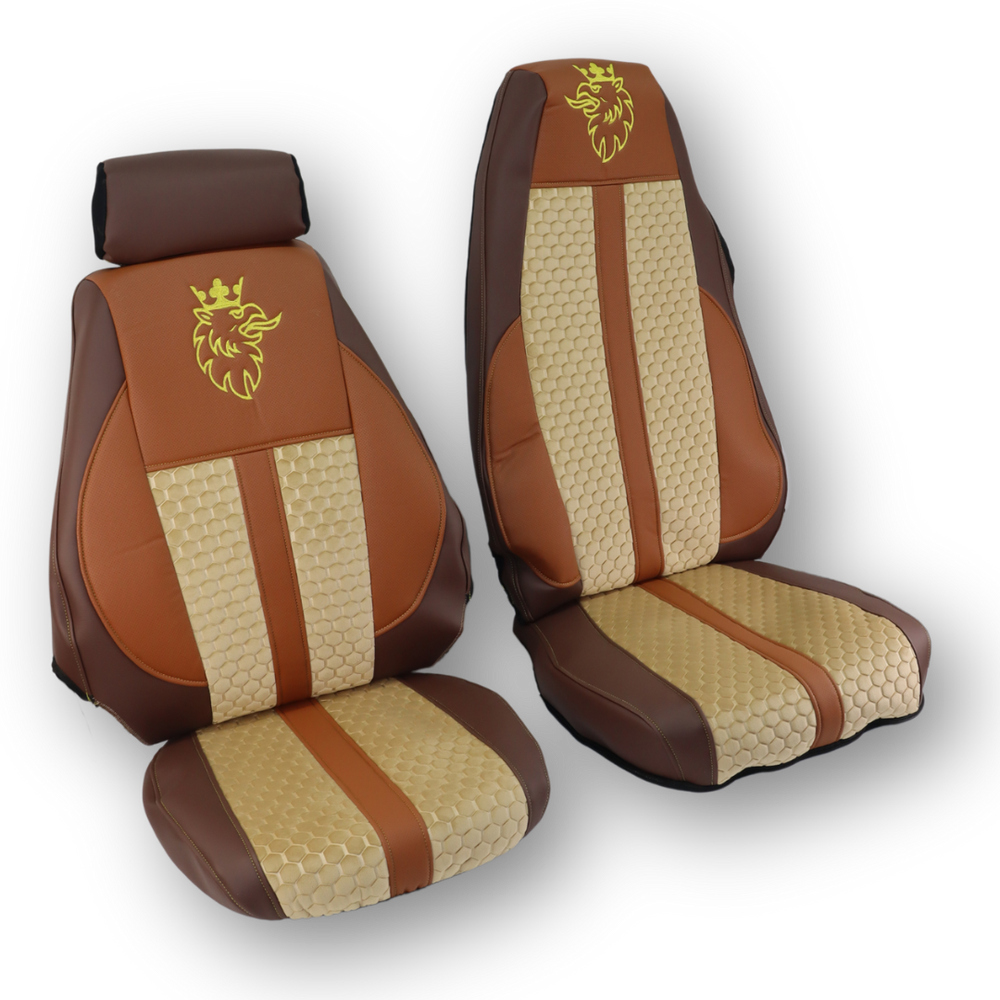 Чехол на сиденья Enterprise SCANIA R,G,P (2004-2017) водит. пилот - пасс. складное, бежевый Чехол на сиденья Enterprise SCANIA R,G,P (2004-2017) водит. пилот - пасс. складное, бежевый