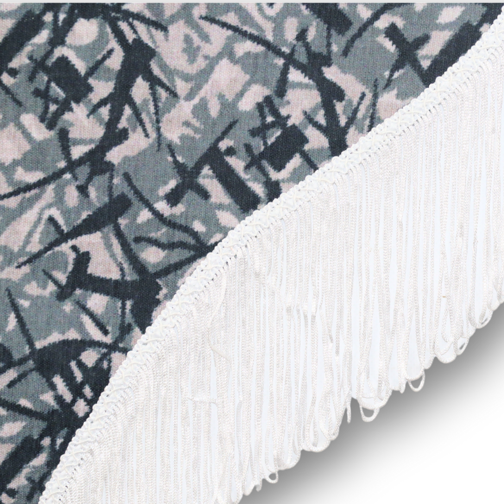 Шторка Шеніл "Holland" лоб + косинки сіра 2-х стороння Шторка Шеніл "Holland" лоб + косинки сіра 2-х стороння