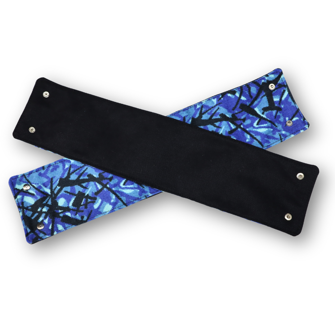 Шторка Рогожка "Bow Folds" ночные + лобовая, Holland синяя, без вышивки, с крючкам (Bow Folds), Poppy в подарок АКЦИЯ