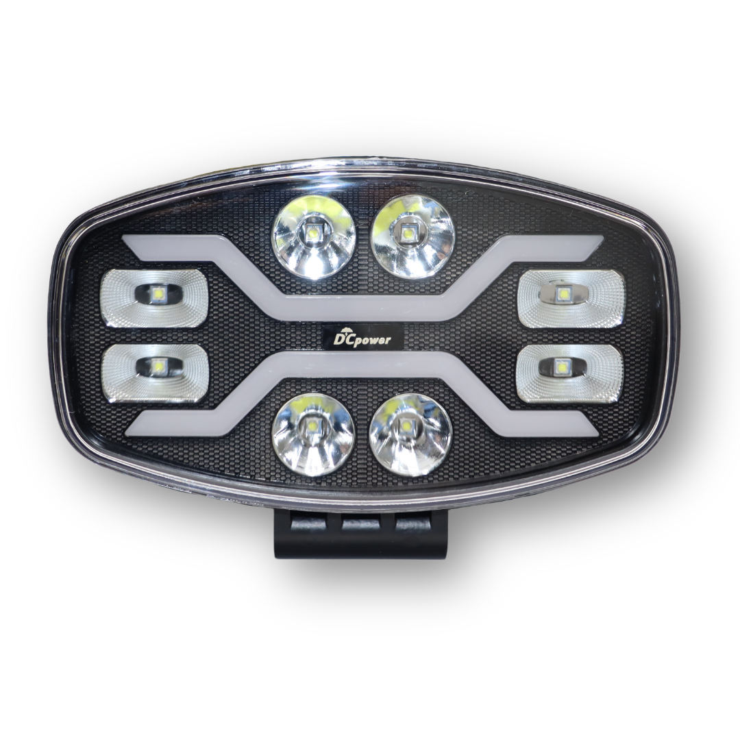 Фара DCPower LED 10-30 V (универсальная дальний свет овальная с функцией приветствия)