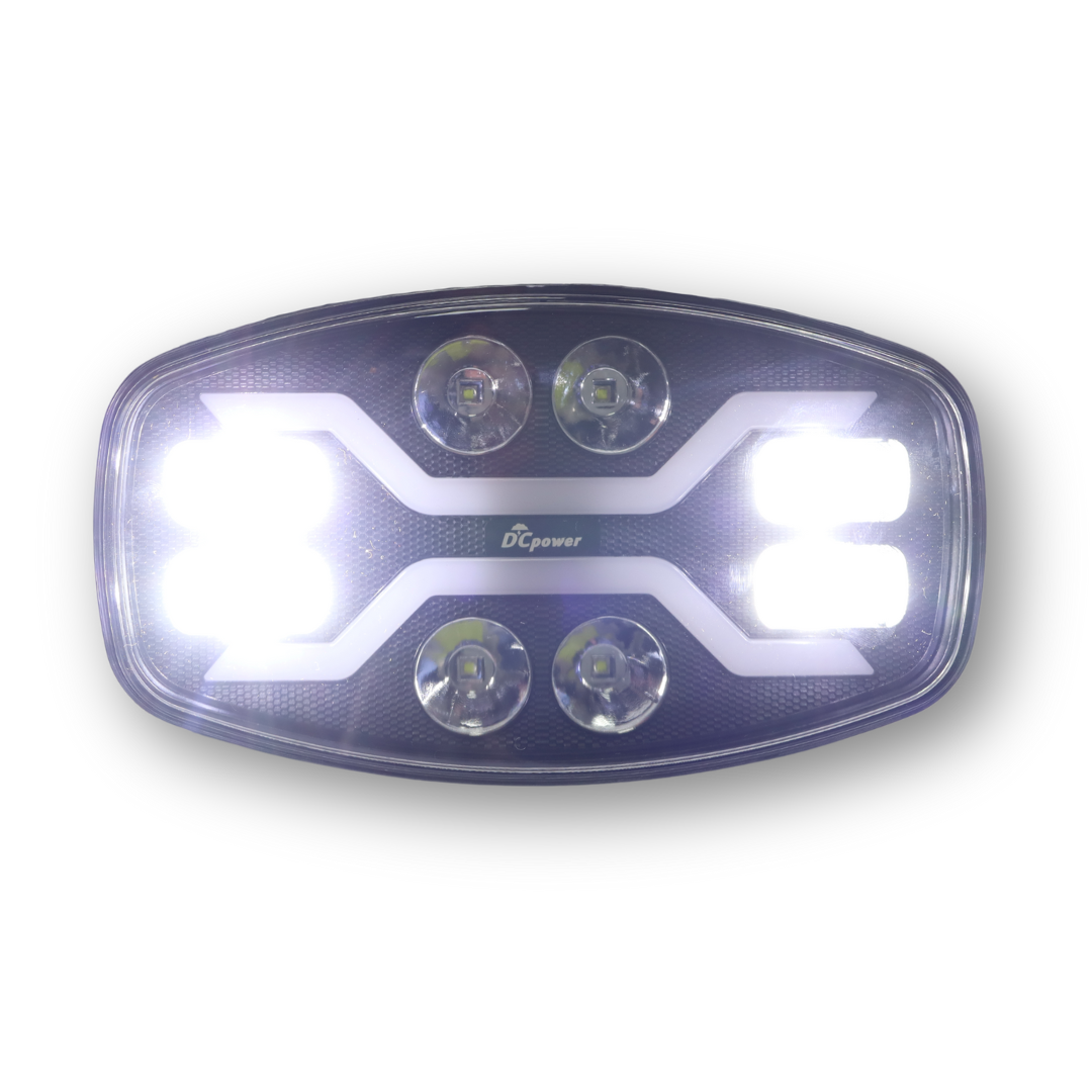 Фара DCPower LED 10-30 V (универсальная дальний свет овальная с функцией приветствия)