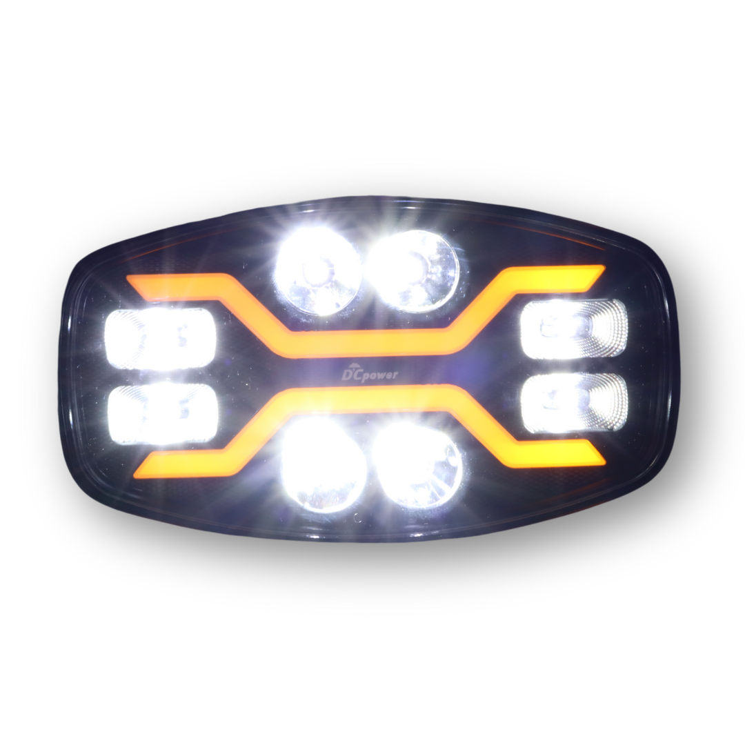 Фара DCPower LED 10-30 V (универсальная дальний свет овальная с функцией приветствия)