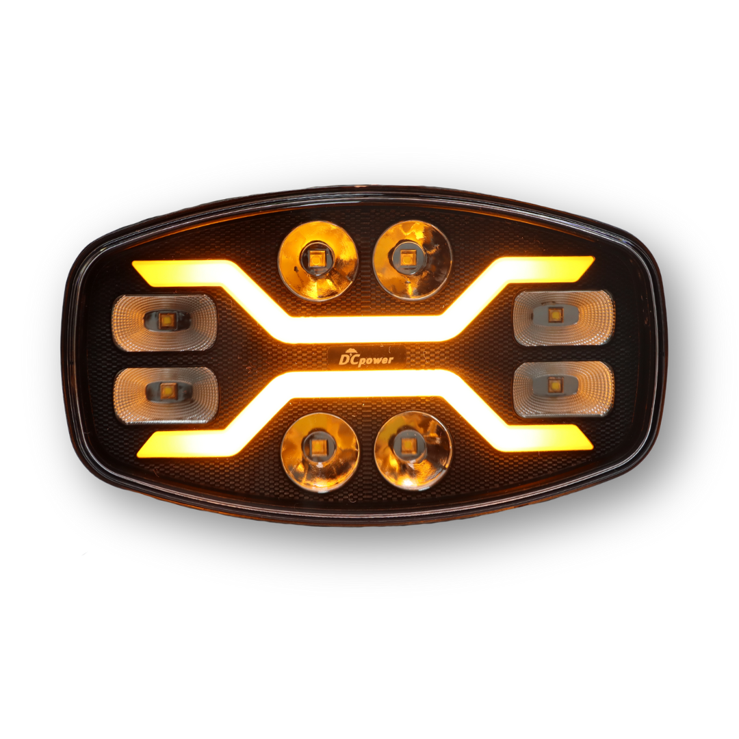 Фара DCPower LED 10-30 V (универсальная дальний свет овальная с функцией приветствия)