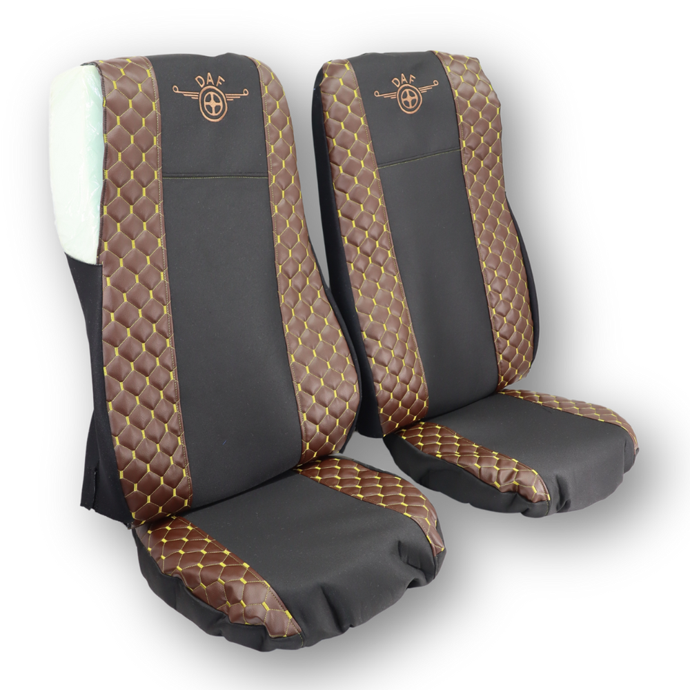 Чохол на сидіння DAF XF105 106 XG CF85 LF (2013-2024) Екошкіра, коричневий (широка спинка) Чохол на сидіння DAF XF105 106 XG CF85 LF (2013-2024) Екошкіра, коричневий (широка спинка)