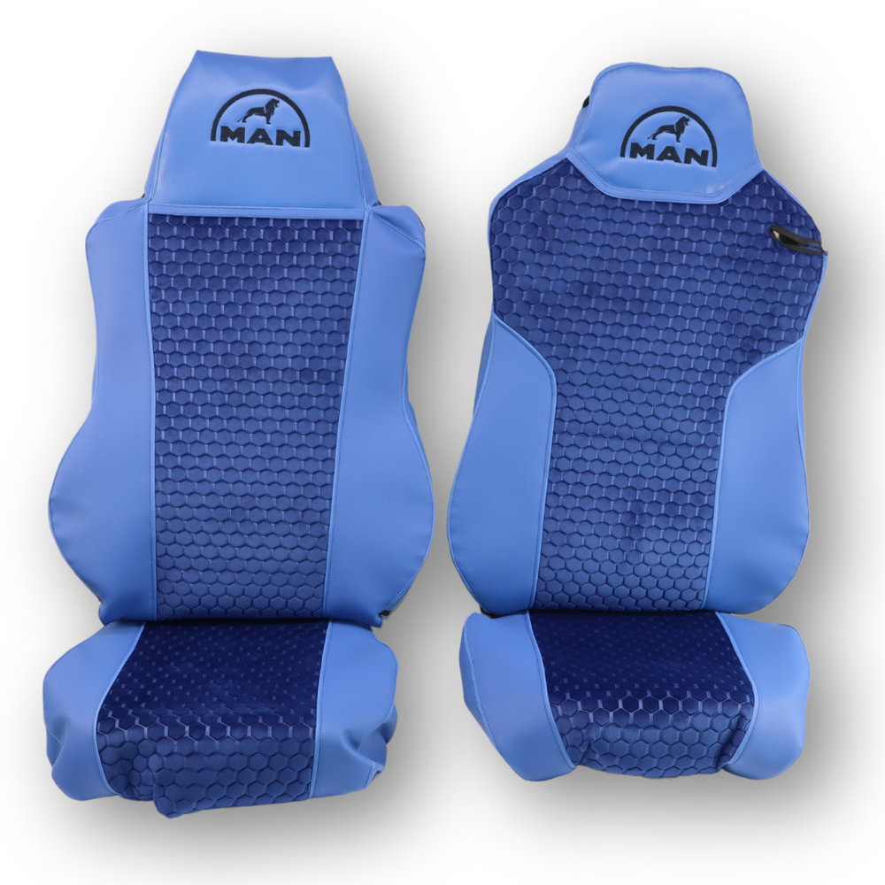 Чохол на сидіння MAN TGX,TGA,TGL,TGM,TGS; (2007-2020) 1 ремінь, водій (Низький) пасажир (Високий) Чохол на сидіння MAN TGX,TGA,TGL,TGM,TGS; (2007-2020) 1 ремінь, водій (Низький) пасажир (Високий)