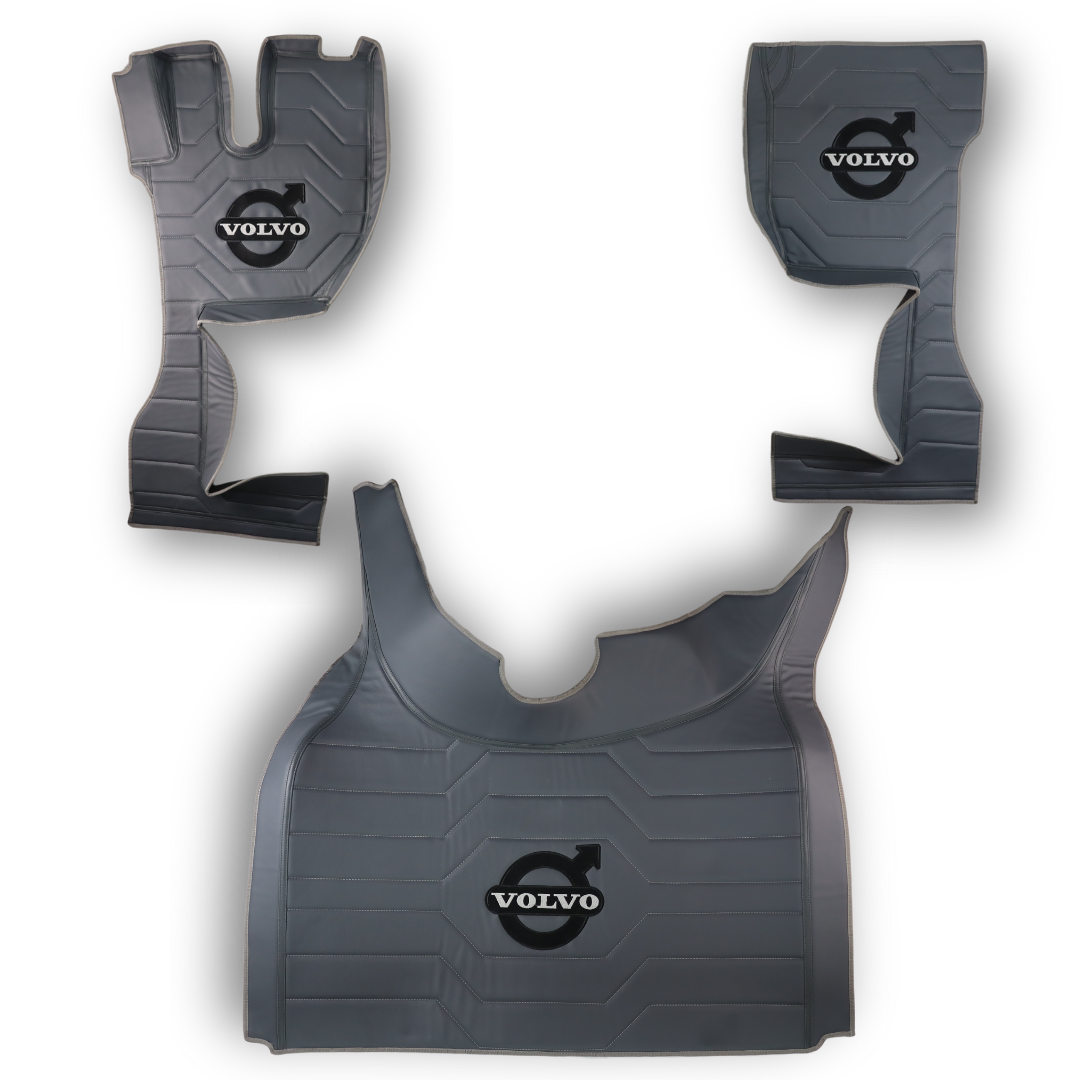 Килимок 3D Екошкіра Volvo FH Euro 6 з 2014; АКПП сірий Килимок 3D Екошкіра Volvo FH Euro 6 з 2014; АКПП сірий