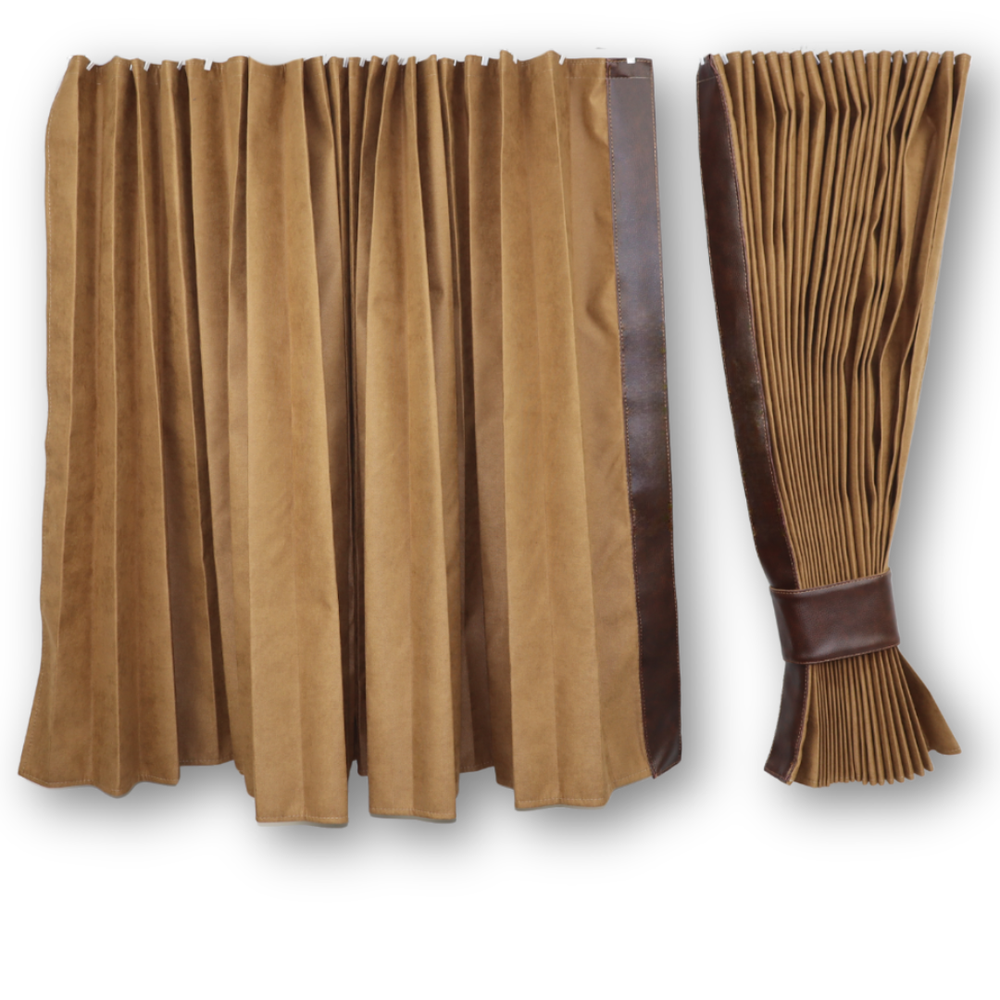 Штори Рогожка "Bow Folds" нічні коричневі Штори Рогожка "Bow Folds" нічні коричневі