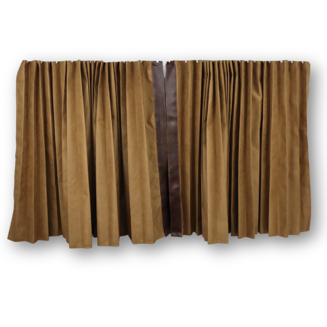 Штори Рогожка "Bow Folds" нічні коричневі Штори Рогожка "Bow Folds" нічні коричневі