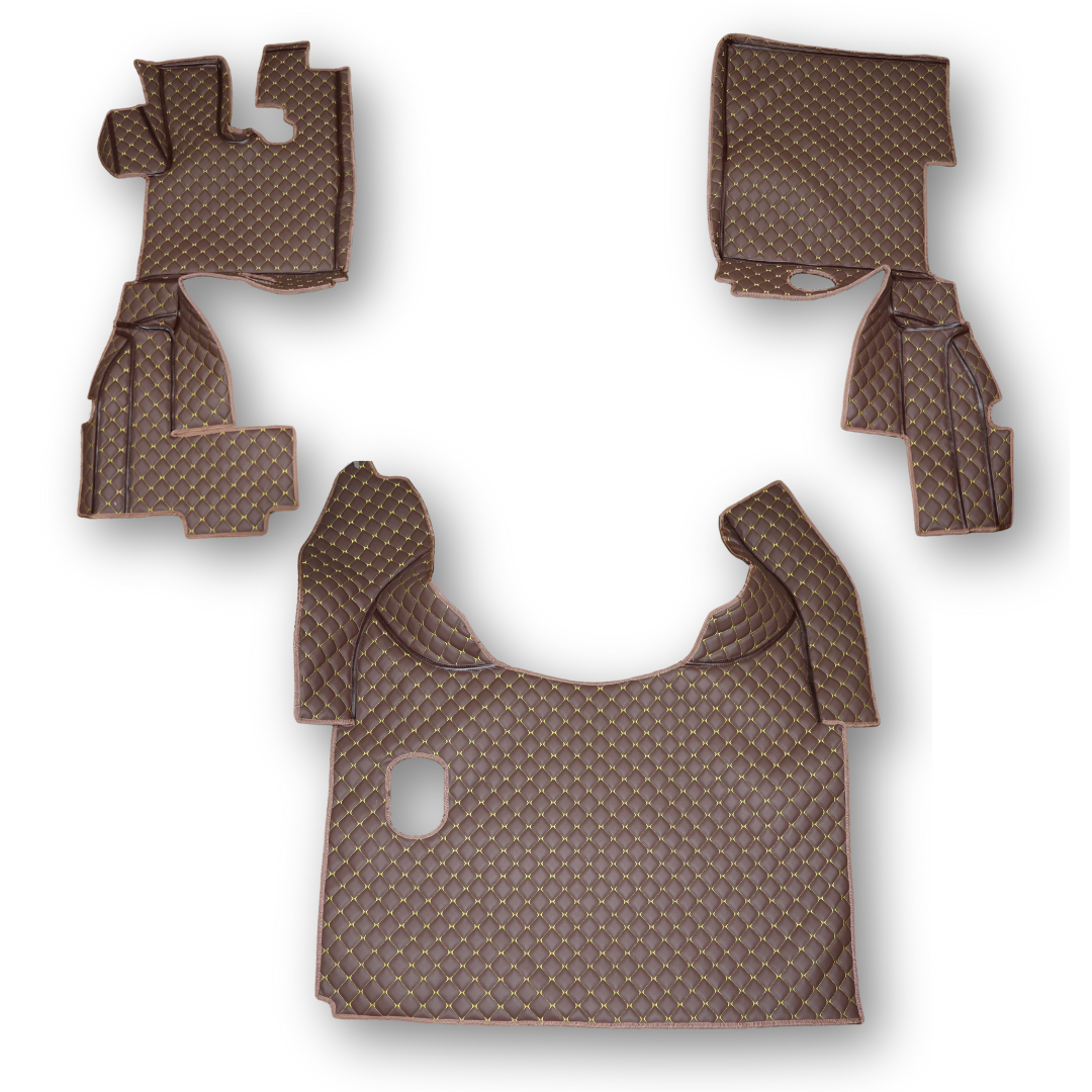 Коврик 3D Экокожа DAF XF105 2005-2013; МКПП, коричневый Коврик 3D Экокожа DAF XF105 2005-2013; МКПП, коричневый