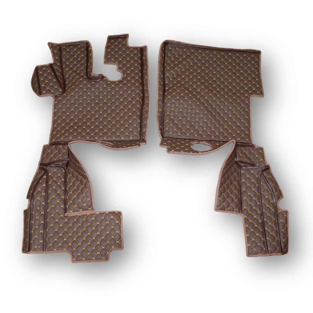 Коврик 3D Экокожа DAF XF105 2005-2013; МКПП, коричневый Коврик 3D Экокожа DAF XF105 2005-2013; МКПП, коричневый