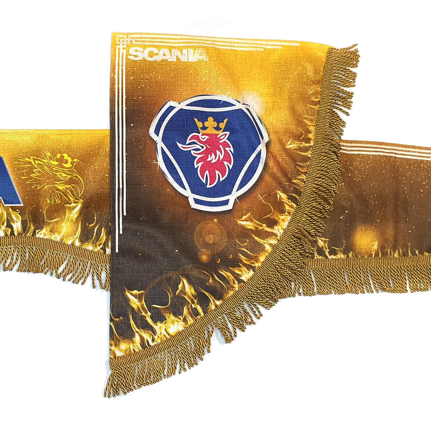 Шторка комп. SCANIA золотой
