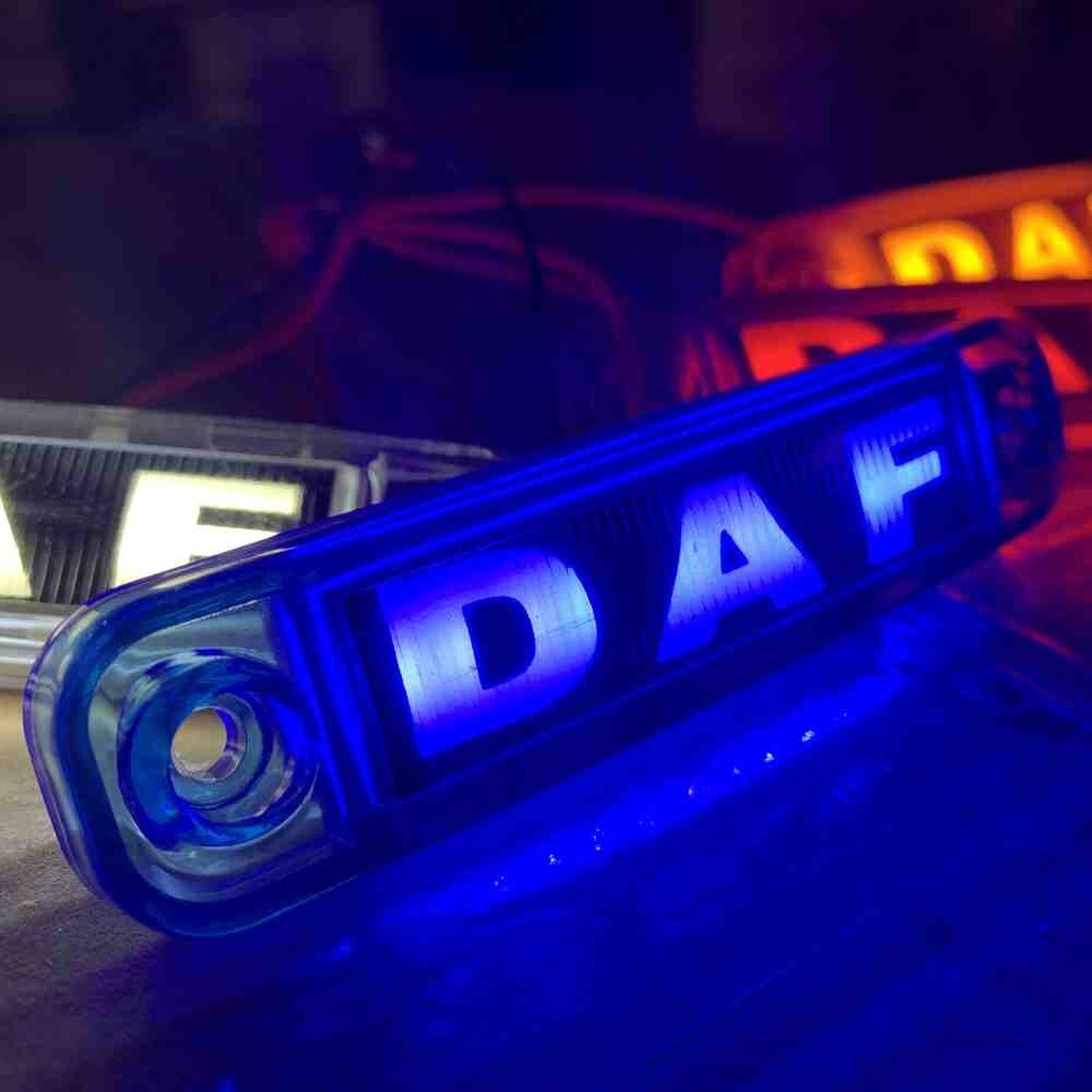 Фонарь декор LED DAF синий (101*22*12\81)
