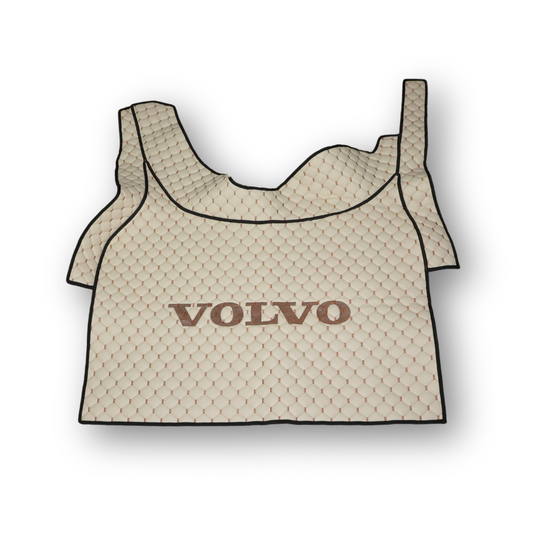 Килимок Екошкіра VOLVO FH EURO 6 з 2014, АКПП, бежевий з вишивкою Килимок Екошкіра VOLVO FH EURO 6 з 2014, АКПП, бежевий з вишивкою