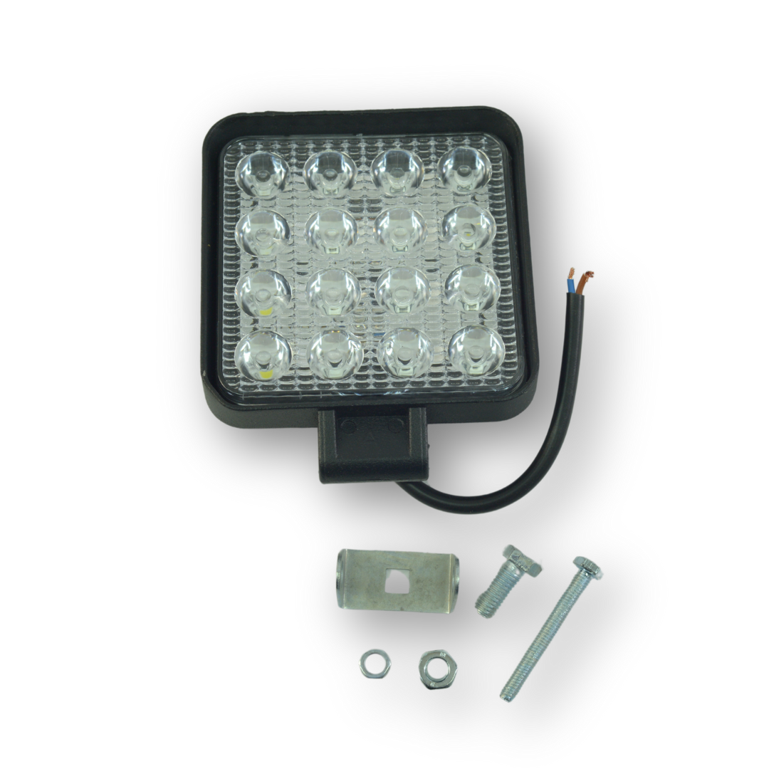 Фара универсальная диодная LED (16 диодов DC9-60V)\квадрат.\