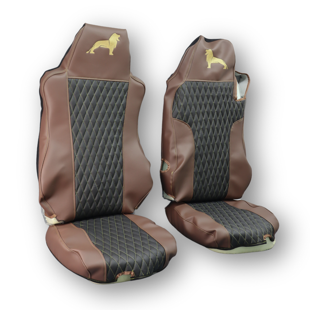 Чохол на сидіння KAR Шкіра+стібка MAN TGX,TGA,TGL,TGM,TGS; (2005-2020) 1 ремінь водій (перфорована шкіра чорна - боки коричнева) Чохол на сидіння KAR Шкіра+стібка MAN TGX,TGA,TGL,TGM,TGS; (2005-2020) 1 ремінь водій (перфорована шкіра чорна - боки коричнева)