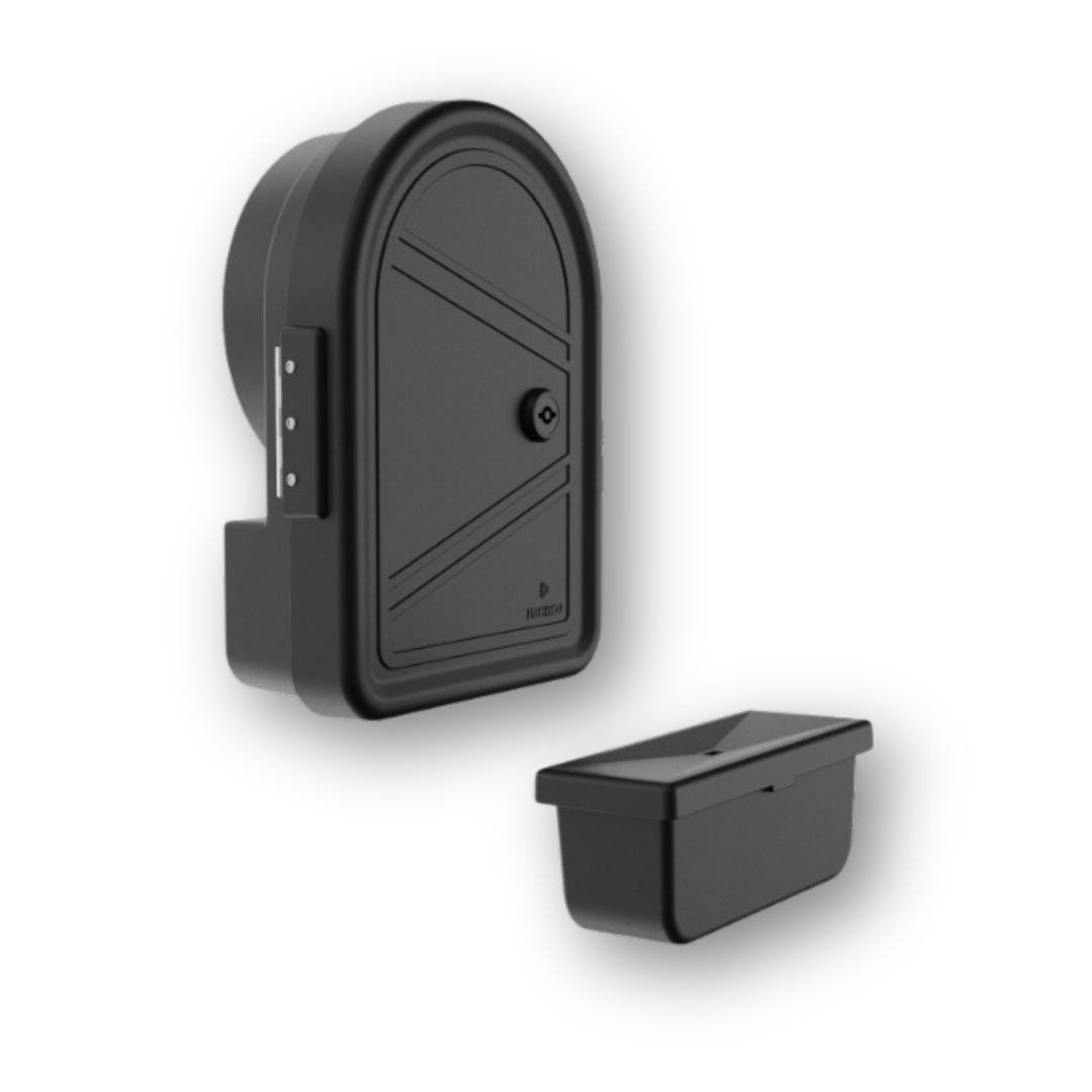 Передня кришка труби для зберігання шланга зі стічним лотком 299*215*88мм, Ø 180мм Передня кришка труби для зберігання шланга зі стічним лотком 299*215*88мм, Ø 180мм