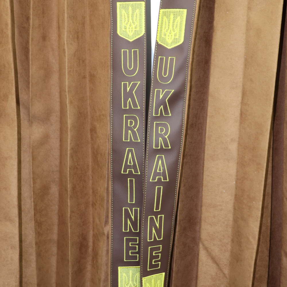 Шторы Рогожка "Bow Folds" UKRAINE ночные коричневые Шторы Рогожка "Bow Folds" UKRAINE ночные коричневые